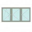 Dreiteiliges Fenster Dreh/Kipp + Dreh + Dreh - bluEvolution 82 Bild 1