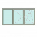Dreiteiliges Fenster Fix im Rahmen + Dreh + Dreh/Kipp - bluEvolution 92 Bild 1