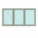 Dreiteiliges Fenster Fix im Rahmen + Stulp/links - Energeto 8000 Bild 1