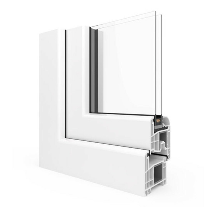 Dreiteiliges Fenster mit Stulp + Dreh/rechts - S 8000 Bild 3