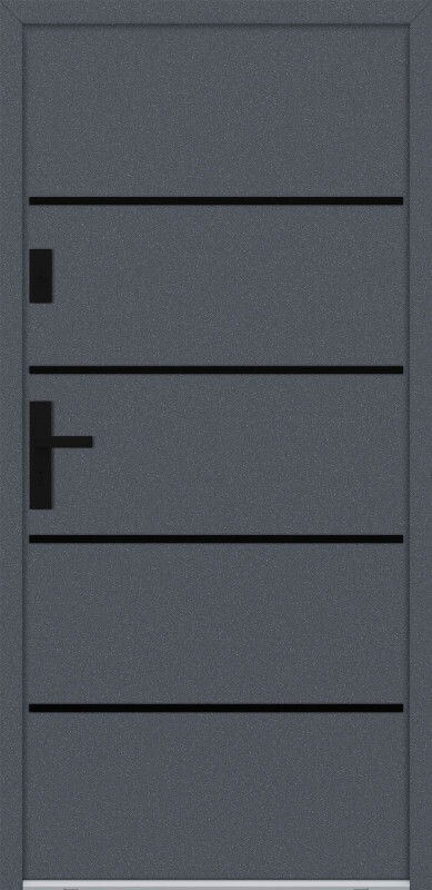 FM Stahl-Aluminium-Nebeneingangstür FM ATU 68 | Modell ATU522 | Blackline Bild 4