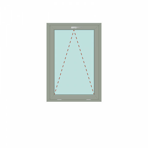 Fenster einflügelig Kipp - bluEvolution 92