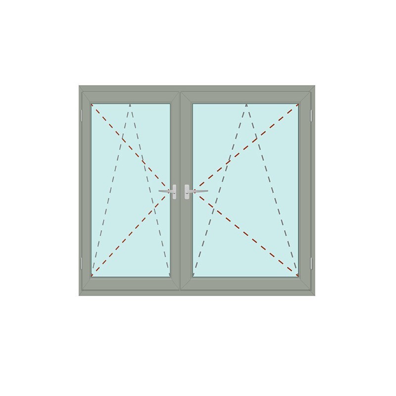 Kunststoff Fenster | IDEAL 4000 | 2-flg. | Dreh/Kipp | asymmetrisch links Bild 1