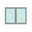 Kunststoff Fenster | System 70/3S | 2-flg. | Dreh-Kipp / Dreh | mit Stulp Bild 1