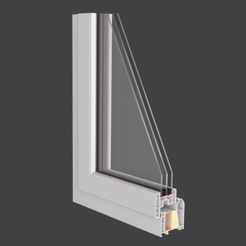 Kunststoff Fenster | System 76/3S  | 1-flg. | Dreh/Kipp | DIN L Bild 3
