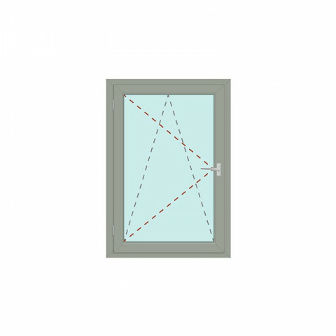 Kunststoff Fenster | System 76/3S  | 1-flg. | Dreh/Kipp | DIN L