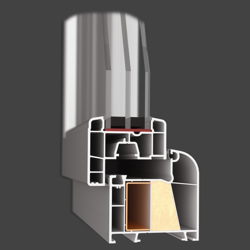 Kunststoff Fenster | System 76/3S | 2-flg. | Dreh/Kipp | asymmetrisch links Bild 4