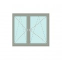 Kunststoff Fenster | System 76/3S | 2-flg. | Dreh/Kipp | asymmetrisch links Bild 1