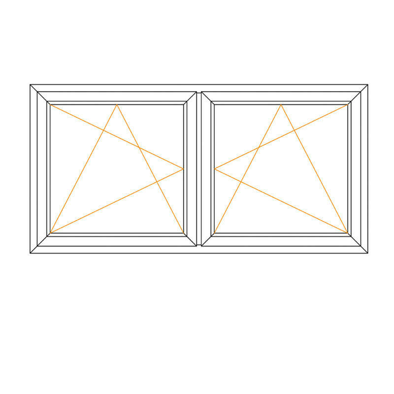 Mehrzweckfenster zweiflügelig Dreh/Kipp + Dreh/Kipp - JM Meeth 60 Bild 1