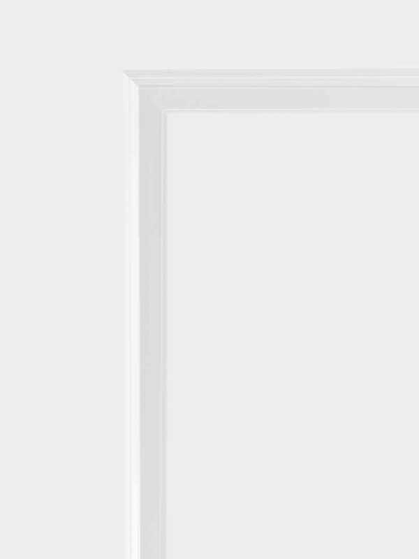 Mosel Elegance 02 Wohnungstür mit Profilfräsung | Polarweiß | Weißlack RAL 9003 Bild 2