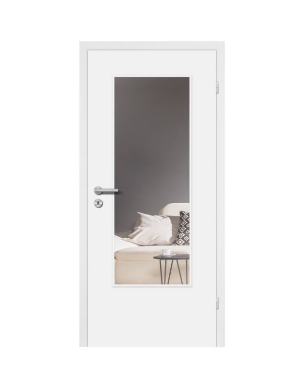 Moseltüren Alba Zimmertür mit Lichtausschnitt | Polarweiß | CPL-Weißlack RAL 9003 Bild 1