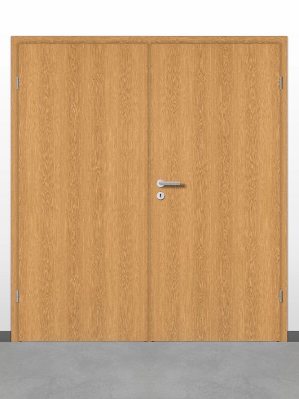 Prüm CPL-Doppelflügeltür 2-teilig | Eiche Bild 1