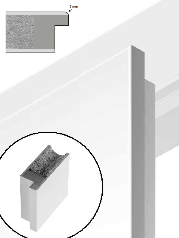 Prüm CPL-Doppeltür mit Lichtausschnitt | Graphitgrau Bild 2