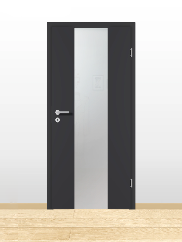 Prüm CPL-Holzglastür Royal 510 LA5 | Graphitgrau Bild 1