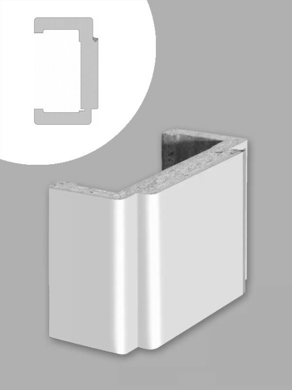 Prüm CPL Zarge | Türfutter RF (Rundform) | Bekleidungsbreite 60 mm | Für Türen 2-Flüglig Bild 2
