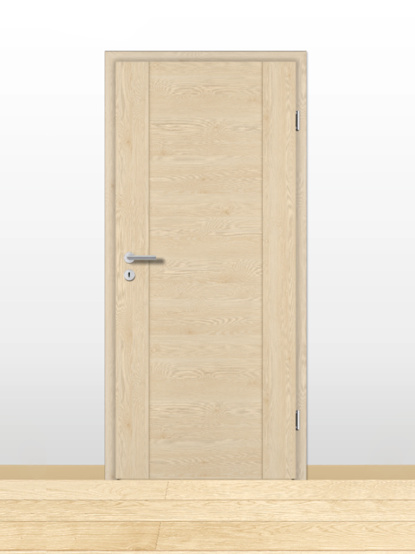 Prüm CPL-Zimmertür mit Intarsia-Füllung Längs/Quer FQ | Touch OAK Creme Bild 1