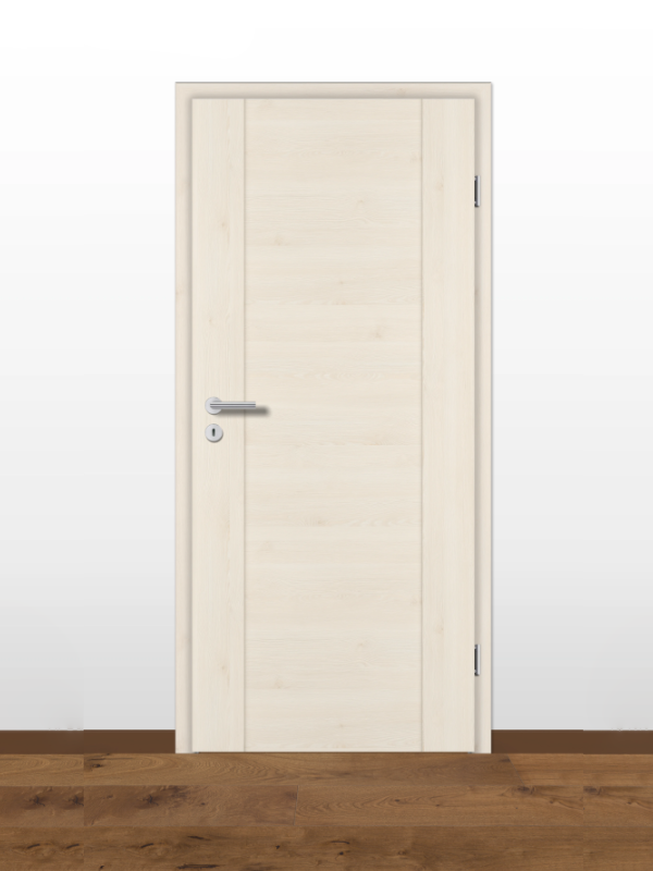 Prüm CPL-Zimmertür mit Intarsia-Füllung Längs/Quer FQ | Touch OAK White Bild 1