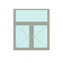 Senkrechtes Fenster Fix im Flügel + Dreh/Kipp + Dreh - IDEAL 4000 Bild 1