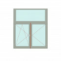 Senkrechtes Fenster Fix im Flügel + Stulp/links - bluEvolution 92 Bild 1