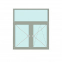 Senkrechtes Fenster Fix im Rahmen + Dreh + Dreh/Kipp - IDEAL 8000 Bild 1
