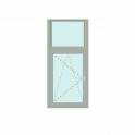 Senkrechtes Fenster Fix im Rahmen + Dreh/Kipp links - IDEAL 5000 Bild 1