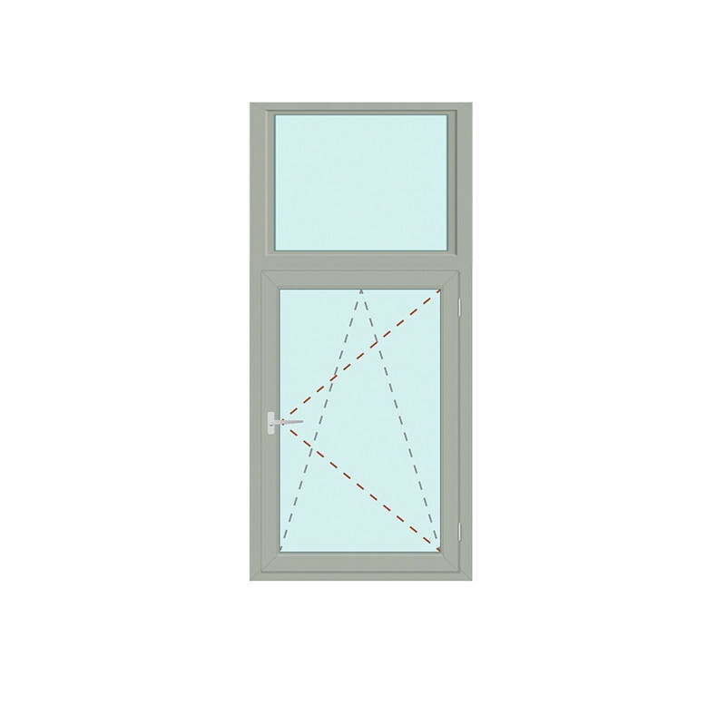 Senkrechtes Fenster Fix im Rahmen + Dreh/Kipp rechts - Energeto 8000 Bild 1