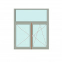 Senkrechtes Fenster Fix im Rahmen + Stulp/rechts - bluEvolution 82 Bild 1