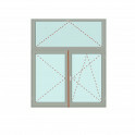 Senkrechtes Fenster Kipp mit Stulp + Dreh + Dreh/Kipp - Energeto 8000 Bild 1