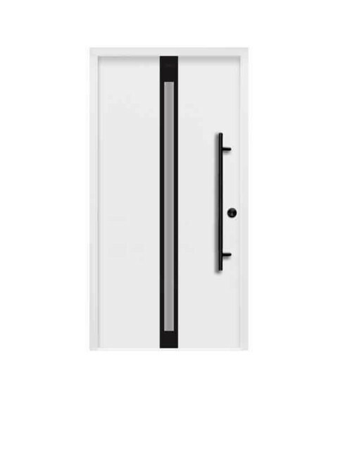 Splendoor Passivdoor Premium P10 Stahl-Aluminium Haustr | Energiesparmodell | Blackline