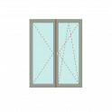Zweiflügelige Balkontür mit Stulp Dreh + Dreh/Kipp - IDEAL 5000 Bild 1
