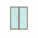 Zweiflügelige Balkontür mit Stulp Dreh/Kipp + Dreh - bluEvolution 82 Bild 1