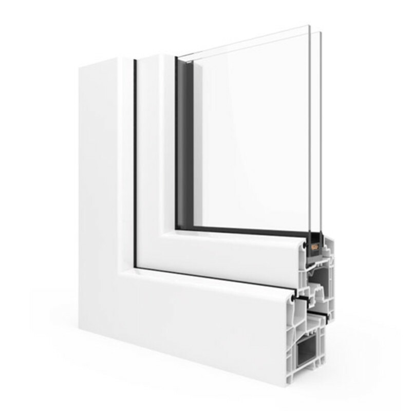 Zweiflügelige Balkontür mit festem Pfosten Dreh + Dreh/Kipp - IDEAL 5000 Bild 3