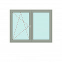 Zweiteiliges Fenster Dreh/Kipp + Fix im Flügel - IDEAL 5000 Bild 1