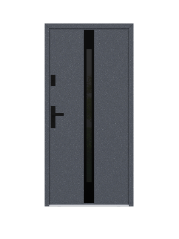 FM Stahl-Aluminium-Nebeneingangstür FM ATU 68 | Modell ATU525 | Blackline Bild 1